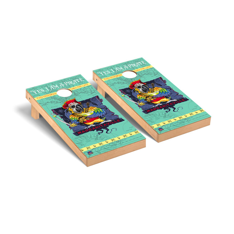 Victory Tailgate Margaritaville Regulation Cornhole Game Set Pirate